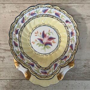 Rare Vintage Decorative Floral Chelsea House Bowl Dish with Gold Trim